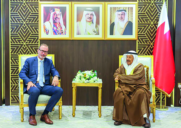 Shura Council Chairman Ali Saleh Al Saleh received outgoing German Ambassador Clemens Hach. Mr Al Saleh praised the strong and growing ties between Bahrain and Germany, noting that their co-operation supports shared development goals and mutual interests.